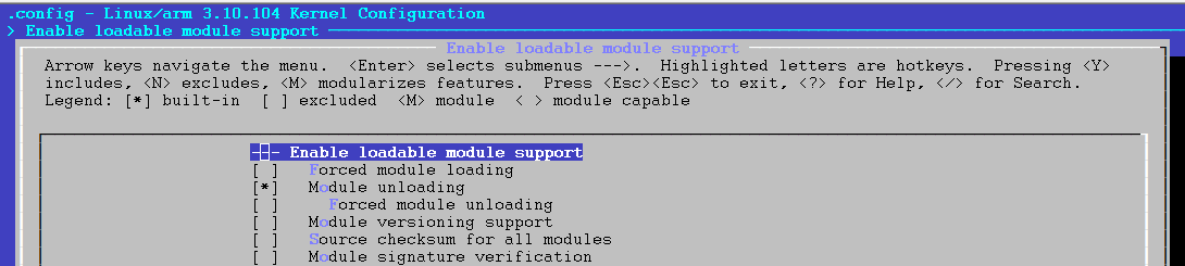 Enable loadable module support